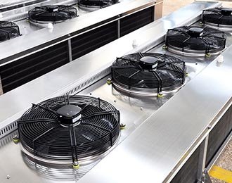 Air cooled evaporator